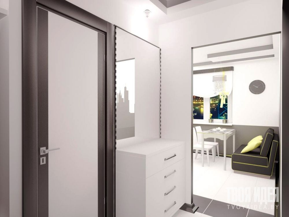 Дизайн интерьера квартиры 48м2 в Сеннице 3